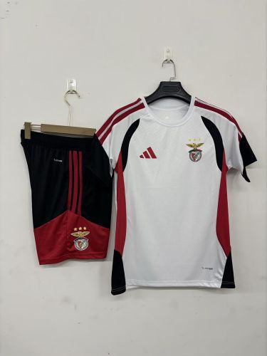 Adult Uniform 2026-2027 Benfica White/Red/Black Soccer Training Jersey and Shorts Football Kits