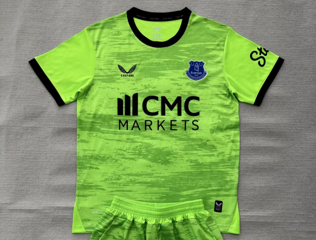 with Sponor Logo Fan Version 2026-2027 Everton Green Goalkeeper Soccer Jersey Football Shirt