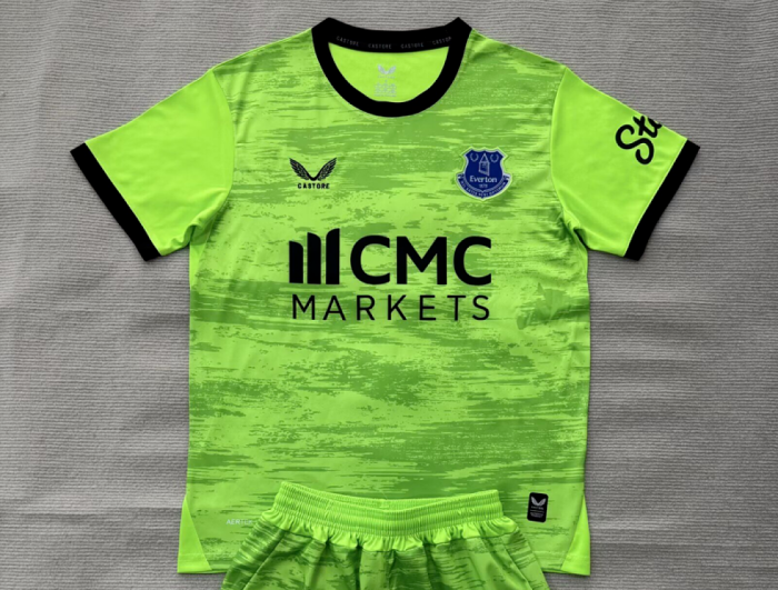 with Sponor Logo Fan Version 2026-2027 Everton Green Goalkeeper Soccer Jersey Football Shirt