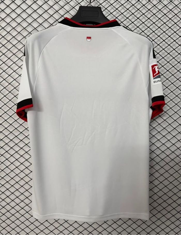 with Bundesliga Patch Fan Version 2026-2027 1. FC Nürnberg Away White Soccer Jersey Nurnberg Football Shirt