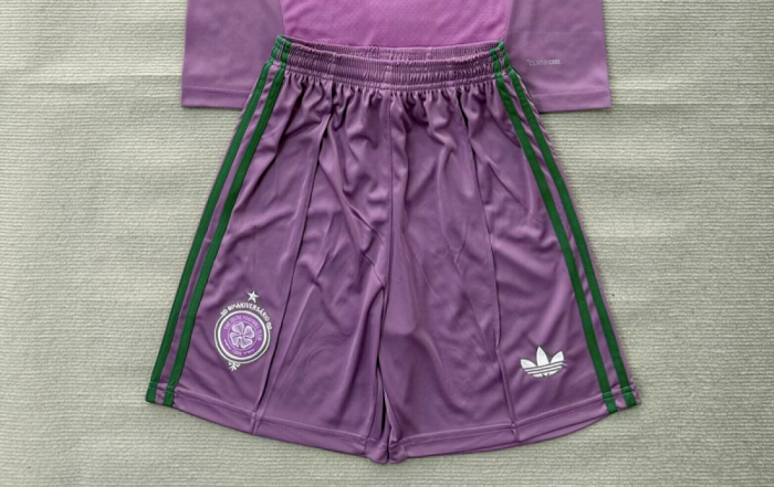 Fan Version 2026-2027 Celtic Purple Goalkeeper Soccer Shorts Football Shorts