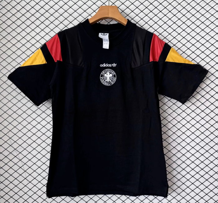 Fan Version 2026 Germany Black Cotton Soccer Jersey Football Shirt
