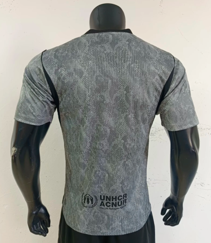 Barca Camisetas de Futbol Player Version 2026-2027 Barcelona Grey Goalkeeper Soccer Jersey