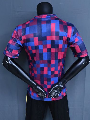 Barca Camisetas de Futbol Player Version 2026-2027 Barcelona Blue/Red Square Soccer Jersey