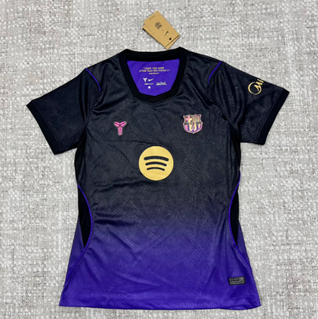 Women 2026-2027 Barcelona Away Black/Purple Soccer Jersey Girl Football Shirt
