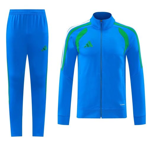 2026-2027 AJ27 Blue Soccer Training Sweater and Pants Football Kit