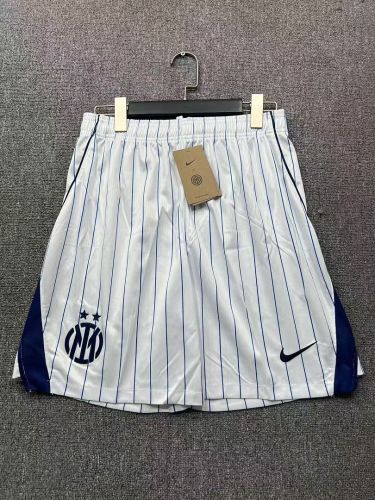 Fan Version 2026-2027 Inter Milan Away White Soccer Shorts Football Shorts