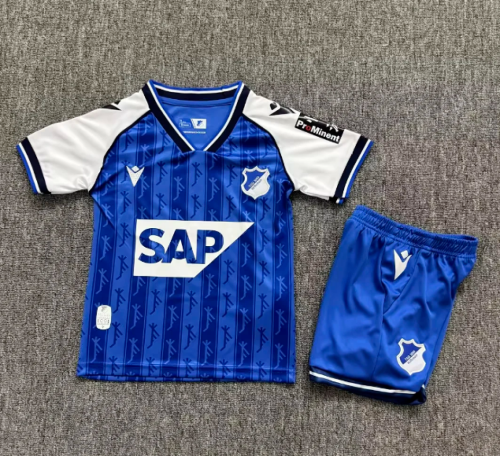 Youth Uniform Kids Kit 2026-2027 TSG 1899 Hoffenheim Home Soccer Jersey Shorts TSG Hoffenheim Child Football Set