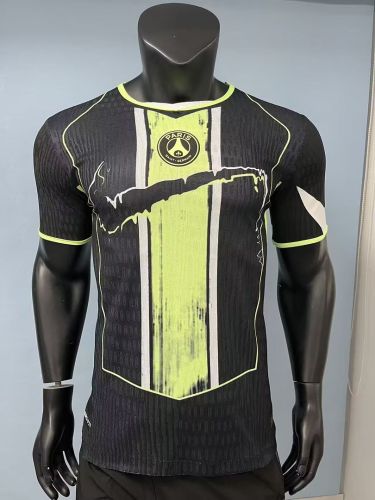 Fan Version 2026-2027 PSG Black/Green Soccer Jersey Paris Football Maillot