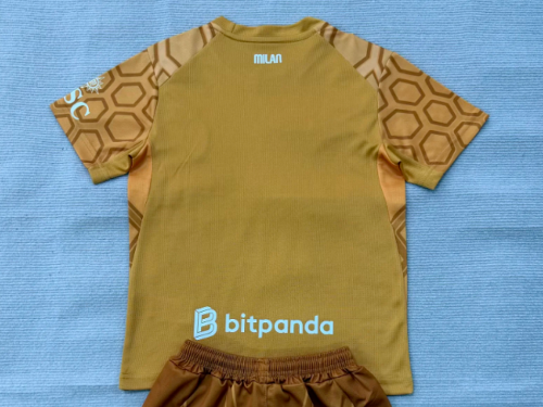 Fan Version 2026-2027 AC Milan Yellow Goalkeeper Soccer Jersey AC Football Shirt