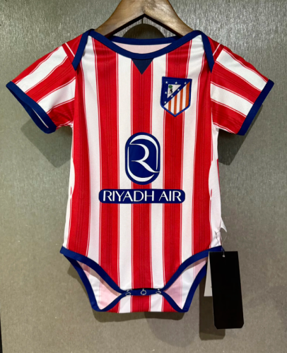 Baby Cloth 2026-2027 Atletico Madrid Home Soccer Jersey Baby Onesies