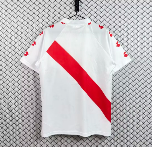 Retro Jersey 1991-1994 Rayo Vallecano Home Soccer Jersey Vintage Camisetas de Futbol