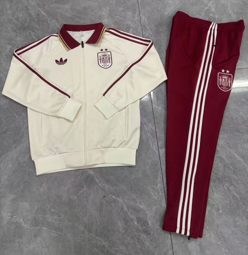2026-2027 Spain Away Soccer Windbreaker Tracksuit Jacket Football Jacket and Pants