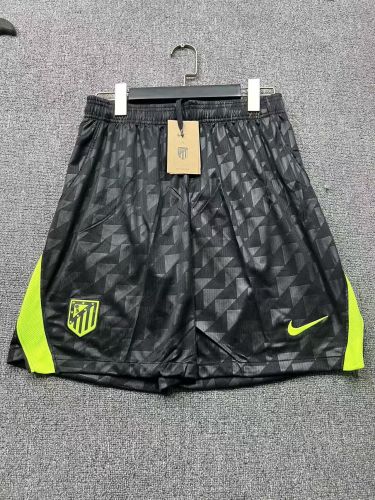 Fan Version 2026-2027 Atletico Madrid Away Black Soccer Shorts Football Shorts