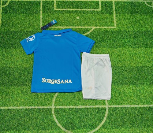 Youth Uniform Kids Kit 2026-2027 Napoli Home Soccer Jersey Shorts Napoles Child Football Set