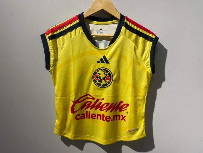 Women 2026-2027 Club America Home Crop Top Soccer Shirt Girl Football Jersey