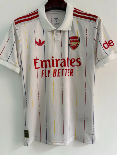 Fan Version 2026-2027 Arsenal White Retro Model Soccer Jersey Football Shirt