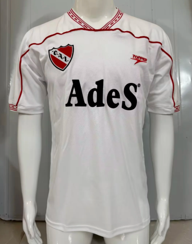 Retro Jersey 1998-2000 Atlético Independiente Away White Soccer Jersey Men's Football Shirt