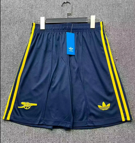 Fan Version 2026-2027 Arsenal Away Dark Blue Soccer Shorts Football Shorts