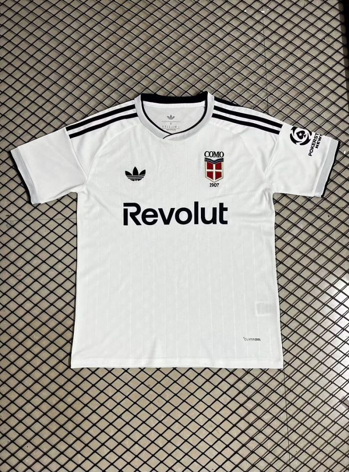 Fan Version 2026-2027 Como 1907 Away White Soccer Jersey Football Shirt