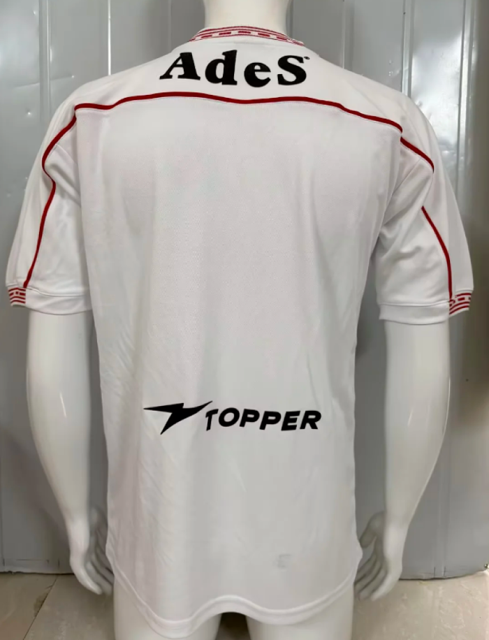 Retro Jersey 1998-2000 Atlético Independiente Away White Soccer Jersey Men's Football Shirt