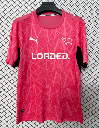Fan Version 2026-2027 Derby County Away Pink Soccer Jersey Football Shirt