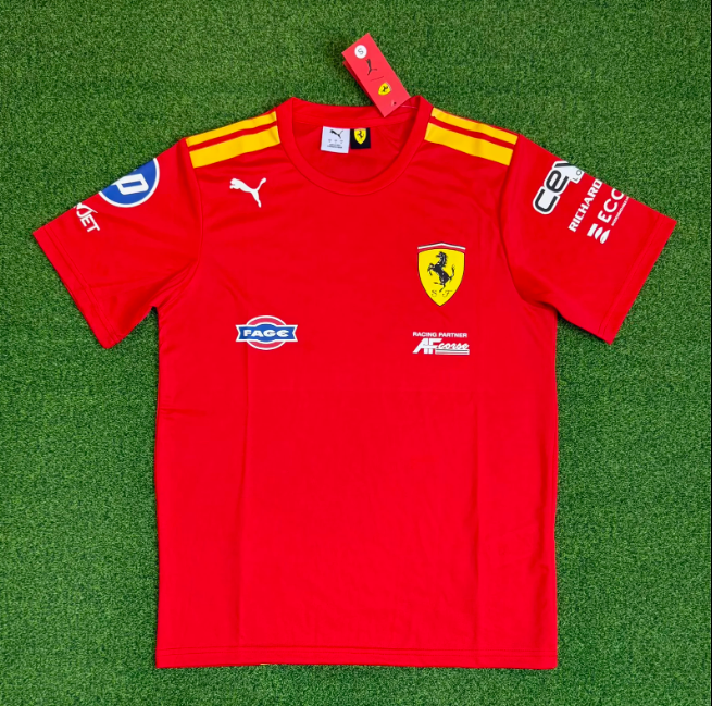 2026 Ferrari Red T-shirt Racing Jersey