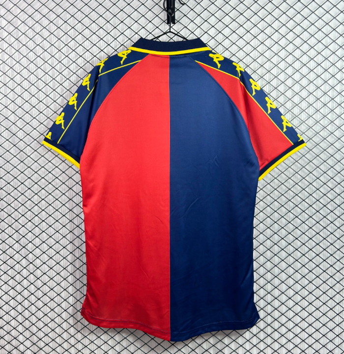Retro Jersey 1999-2000 Genoa Home Soccer Jersey Maillot de Foot