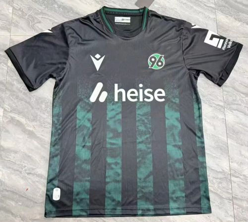 Fan Version 2026-2027 Hannover 96 Away Black Soccer Jersey Football Shirt