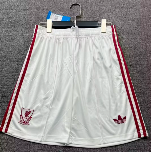 Fan Version 2026-2027 Liverpool Away White Soccer Shorts Football Shorts