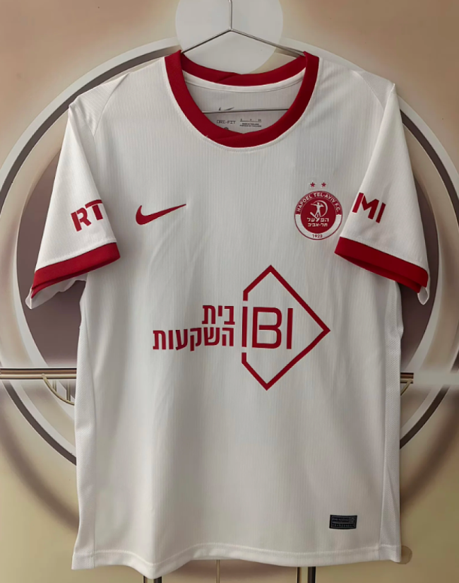 Fans Version 2026-2027 Hapoel Tel Aviv Away White Soccer Jersey Football Shirt