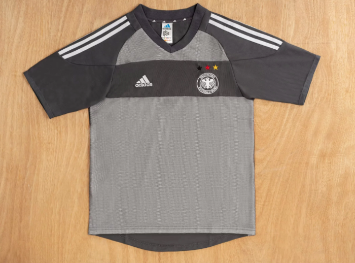 Retro Jersey 2002 Germany Away Black Soccer Jersey Vintage Football Shirt