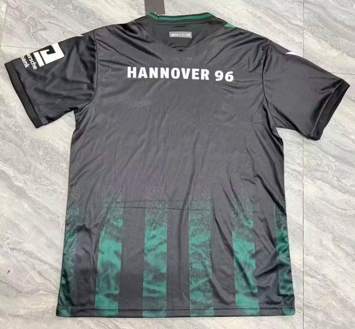 Fan Version 2026-2027 Hannover 96 Away Black Soccer Jersey Football Shirt