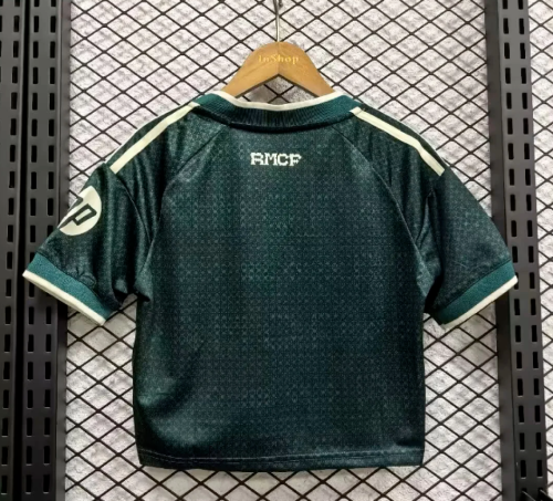 Women 2026-2027 Real Madrid Away Green Crop Soccer Shirt Girl Football Jersey