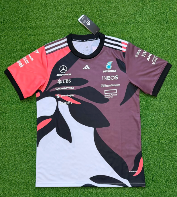 2026 Mercedes Purple/White T-shirt Mecedes Racing Jersey