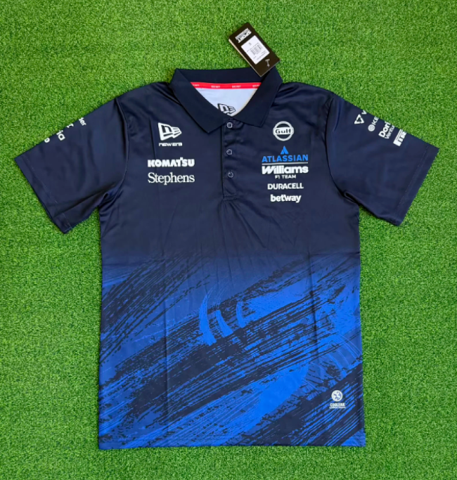 2026 williams Dark Blue Polo Racing Jersey