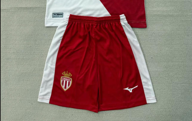 Fan Version 2026-2027 As Monaco Home Soccer Shorts Football Shorts