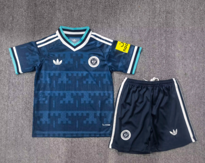 without Sponor Logo Youth Uniform Kids Kit 2026-2027 Newcastle United Away Soccer Jersey Shorts Child Football Set