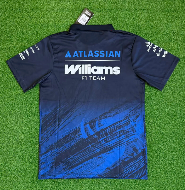 2026 williams Dark Blue Polo Racing Jersey