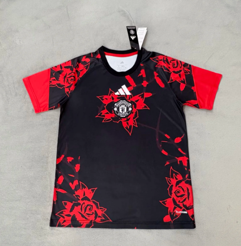 Fans Version 2026-2027 Manchester United Black/Red Rose Version Soccer Jersey Man United Football Shirt