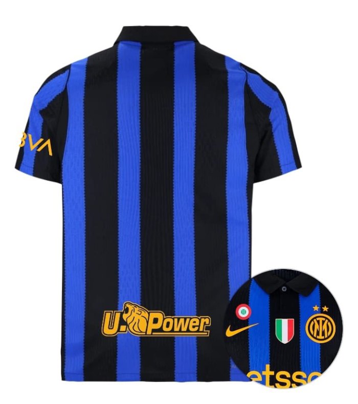 with BBVA+U Power+Scudetto+Coppa Italia Patch Player Version 2026-2027 Inter Milan Home Soccer Jersey Football Shirt