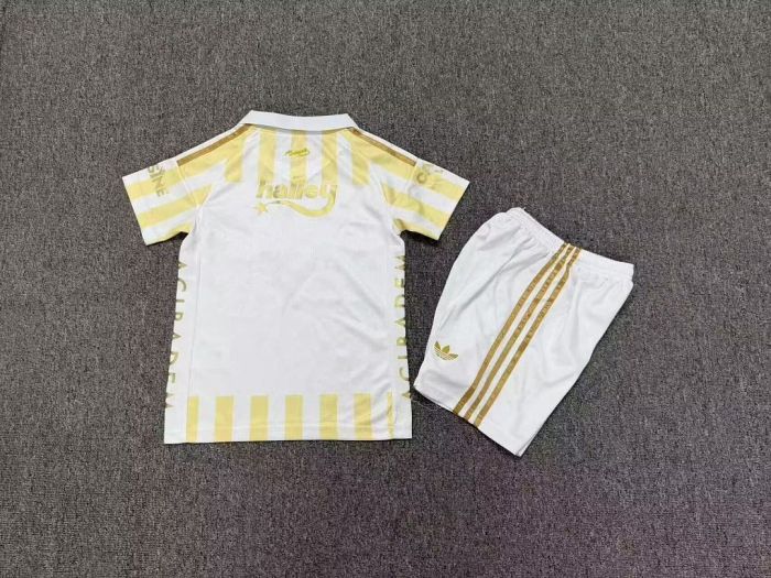 Youth Uniform Kids Kit 2026-2027 Fenerbahçe Away Soccer Jersey Shorts Fenerbahce Child Football Set