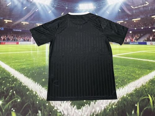 Fan Version 2026-2027 AD Real Madrid Black/White Special Edition Soccer Jersey Football T-Shirt