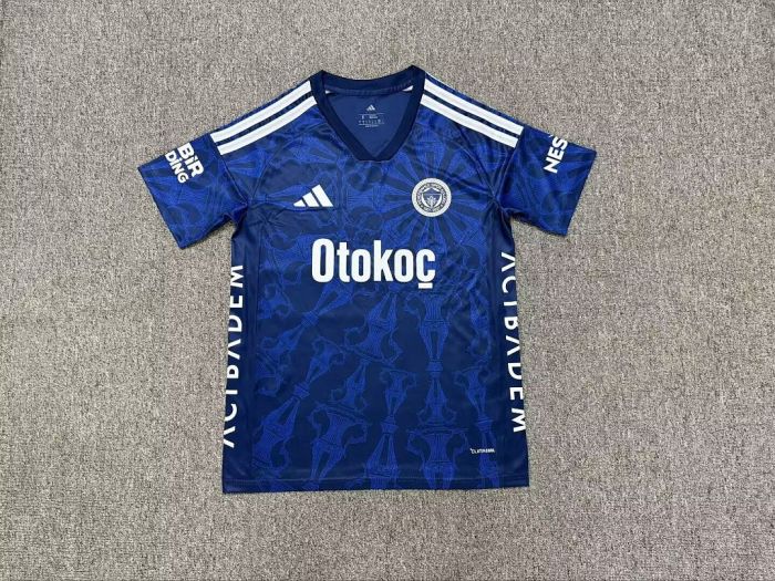 with Sponor Logos Fan Version 2026-2027 Fenerbahce Third Away Dark Blue Soccer Jersey Fenerbahçe Football Shirt