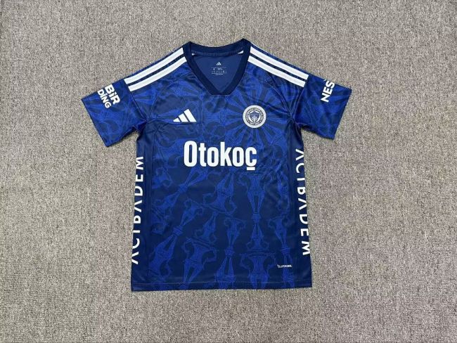 with Sponor Logos Fan Version 2026-2027 Fenerbahce Third Away Dark Blue Soccer Jersey Fenerbahçe Football Shirt