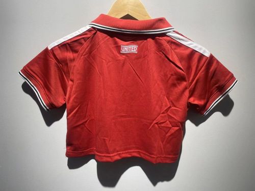 Women 2026-2027 Manchester United Home MLB Crop Shirt Girl Jersey