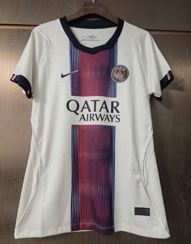 Women 2026-2027 PSG Away White Soccer Jersey Girl Paris Football Shirt