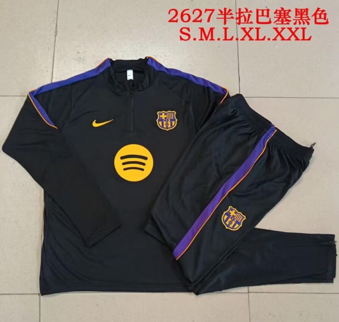 2026-2027 Arsenal Black Soccer Training Sweater and Pants Football Kit