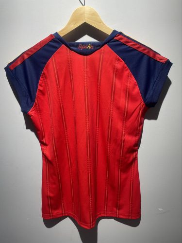 without Sleeve with 2 Stars Women Fan Version 2026 Spain Home Soccer Jersey Girl Football Shirt