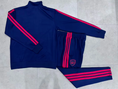 2026-2027 Arsenal Dark Blue Soccer Tracksuit Jacket Football Jacket and Pants
